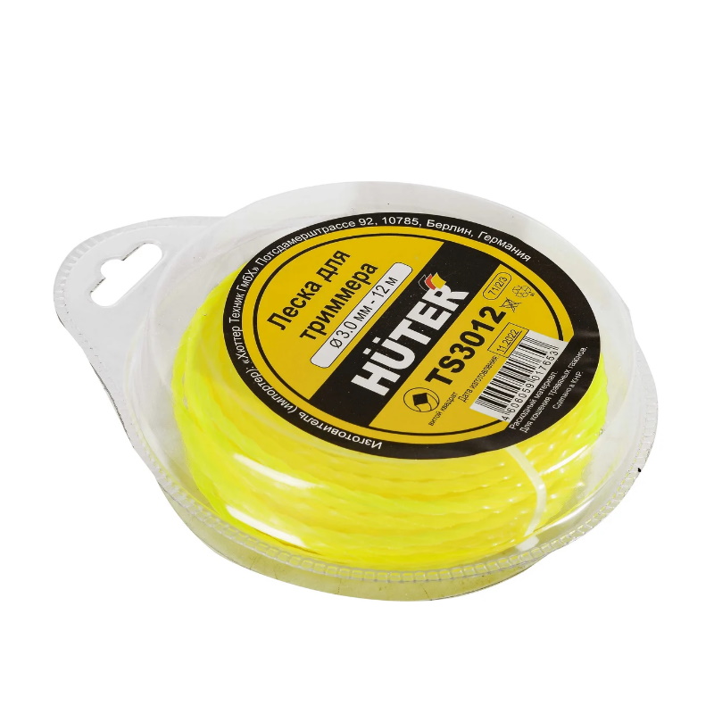 Леска для триммера Huter TS3012 71/2/3 4606059017653, 3 мм в Ярославле