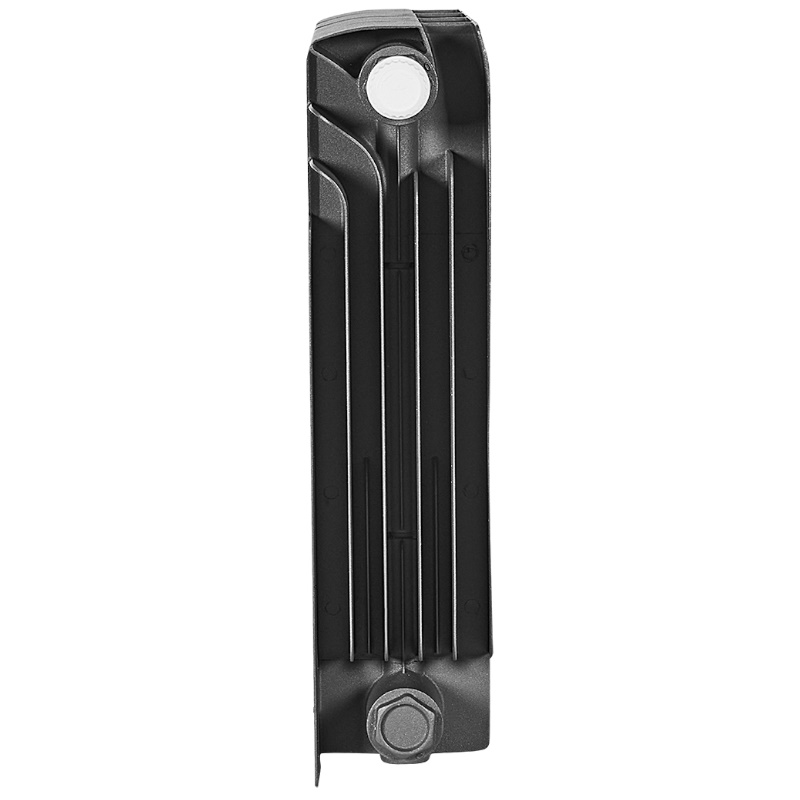 Радиатор Stout TITAN VENTIL 350 SRB-3320-035004 7024, 4 секции, биметаллический, нижнее правое подключение, графит RAL 7024 в Рыбинске