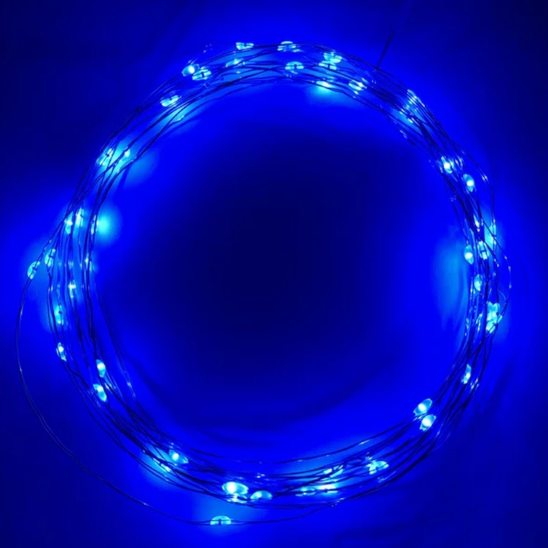 Гирлянда светодиодная Эра "Нить" Б0047962 565046, 5 м, 50LED, синий свет в Коврове