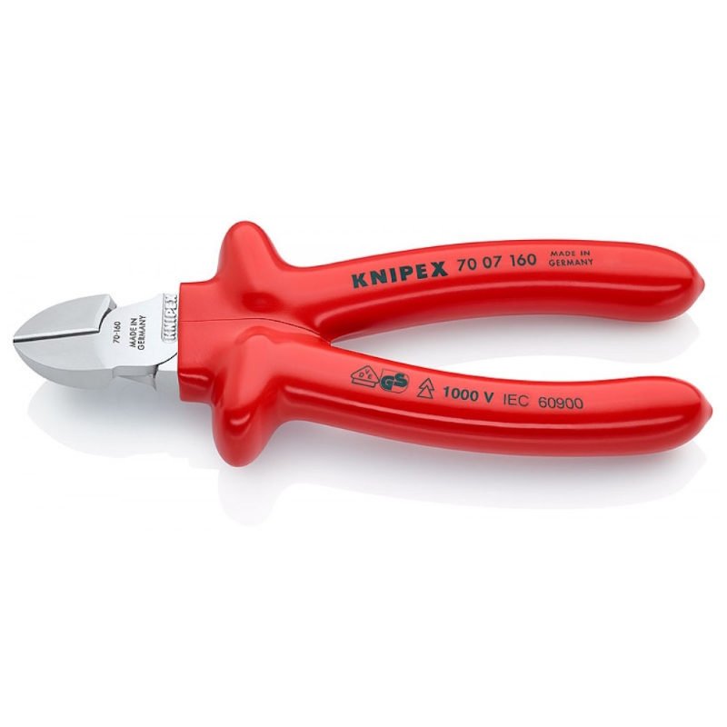 Бокорезы Knipex KN-7007160 VDE d-4мм L-160мм хром 7348₽