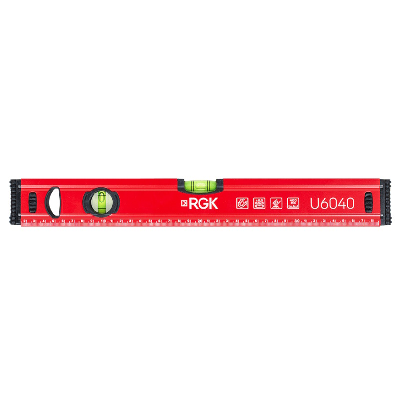 Уровень пузырьковый строительный с магнитом Rgk U6040 777841, 40 см в Туле