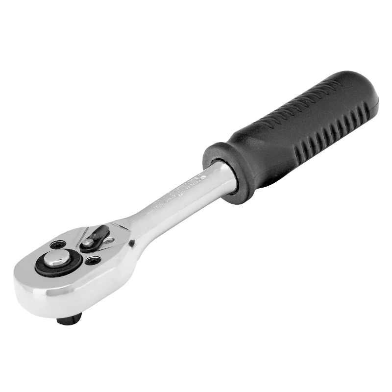 Ключ-трещотка Сибртех 14000, 1/4", 45 зубьев, с быстрым сбросом, CrV, хром в Рыбинске