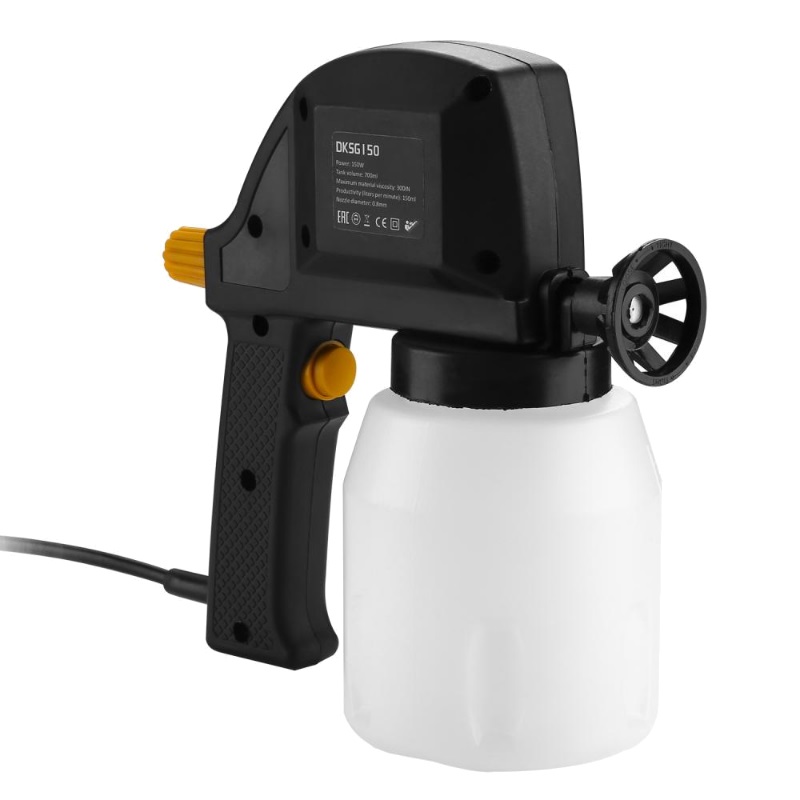 Краскопульт электрический Deko DKSG150 018-1108, 150 Вт, 700 мл