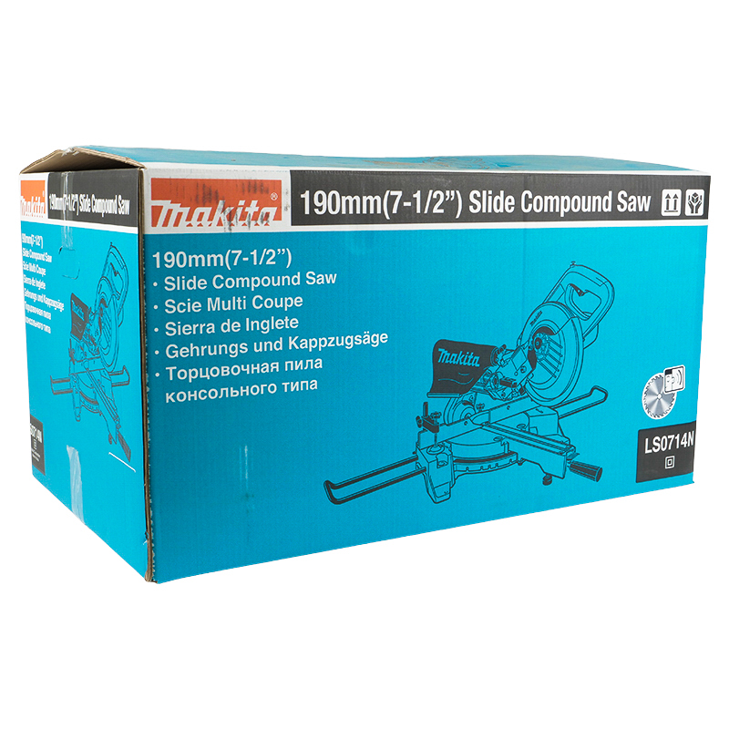Пила торцовочная Makita LS0714N (макс ширина пропила под углом 212/300 мм, вес 12.5 кг, лазерная система) в Костроме