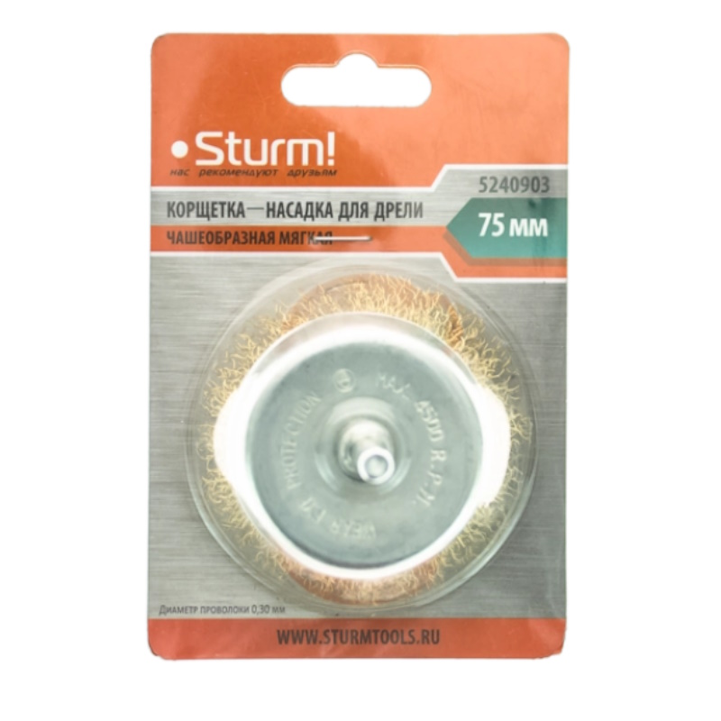 Корщетка-насадка для дрели Sturm 5240903, 7 мм в Вологде