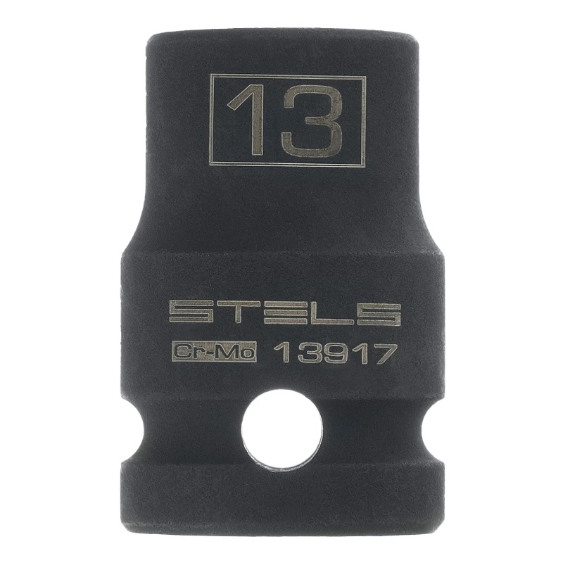 Головка ударная шестигранная Stels 13917, 13 мм, 1/2", CrMo в Туле