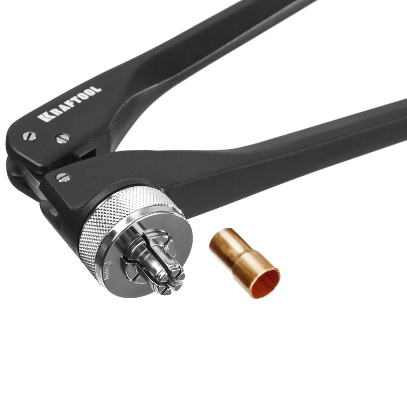 Расширитель-калибратор для муфт под пайку труб из цветного металла Kraftool 23650-H12, d 10,12,15,18,22,28мм, 1/4",3/8",1/2",5/8",3/4", бокс