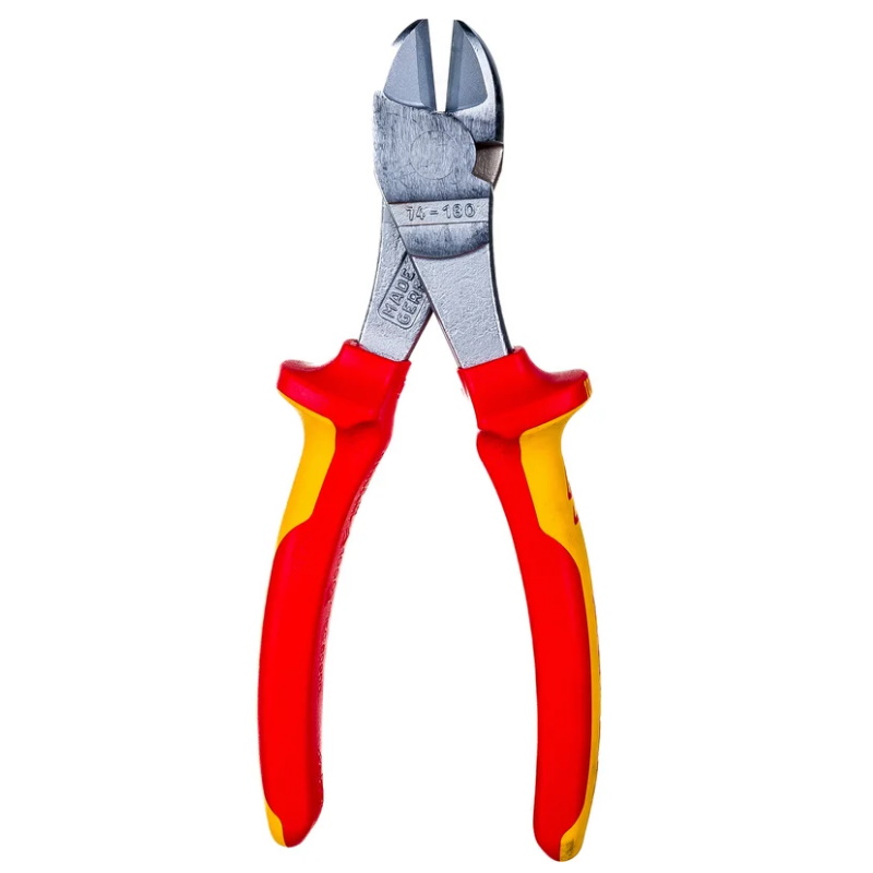 Бокорезы особо мощные Knipex KN-7406180SB VDE, 180 мм, хром, 2-комп диэлектрические ручки, SB в Угличе