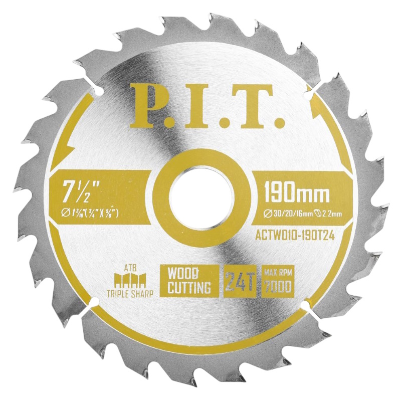 Диск пильный P.I.T. ACTW10-190T24, 190x30/20/16x2,2 мм, 24T в Угличе