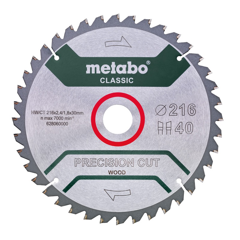 Диск пильный Metabo 628060000 (216x30х1.8 мм, 40WZ) в Переславле