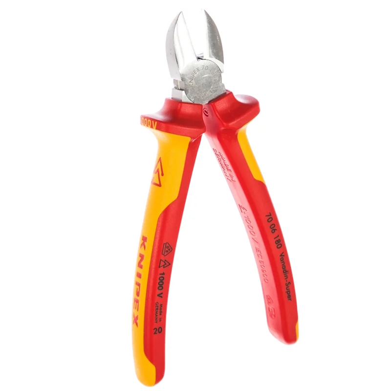 Бокорезы для кабеля Knipex KN-7006180 (двухкомпонентный материал рукояток)