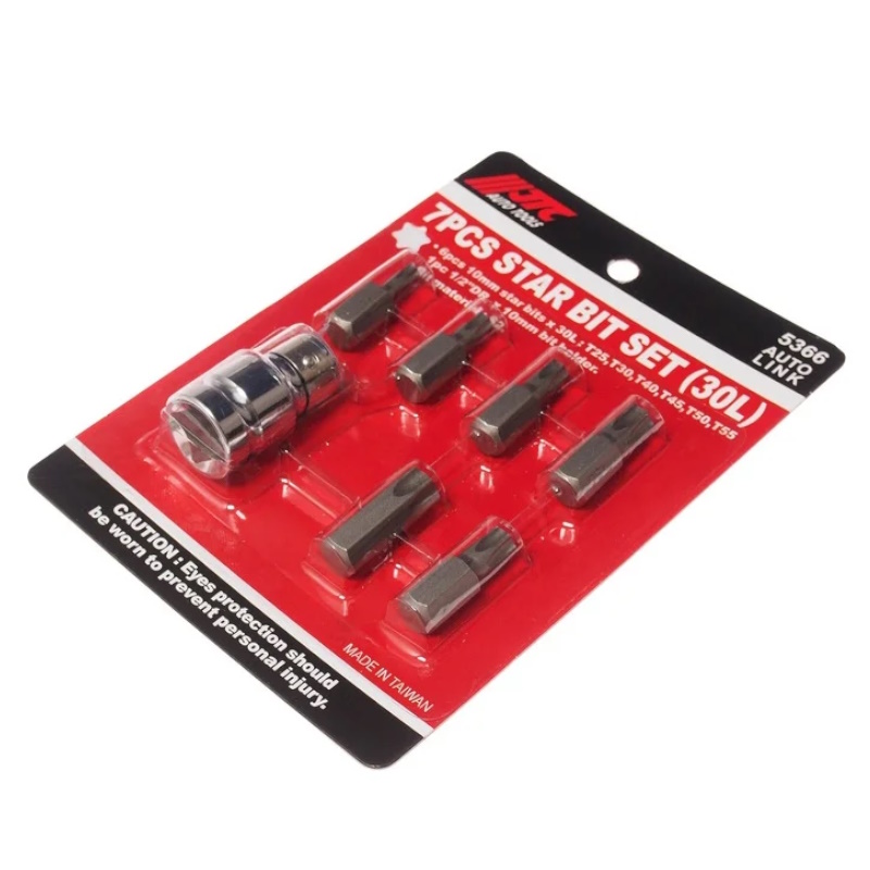 Набор бит JTC JTC-5366, 1/2"DR TORX T25-55, с держателем, 7 предметов  в Переславле
