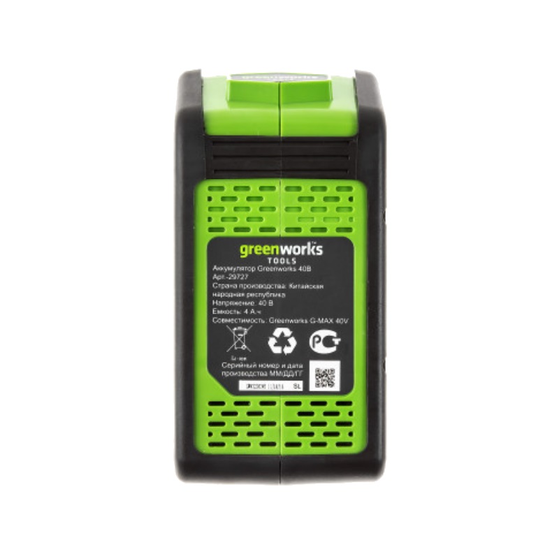 Газонокосилка Greenworks G40LM41K4 40B (в комплекте АКБ, ЗУ, мульчирование) в Туле