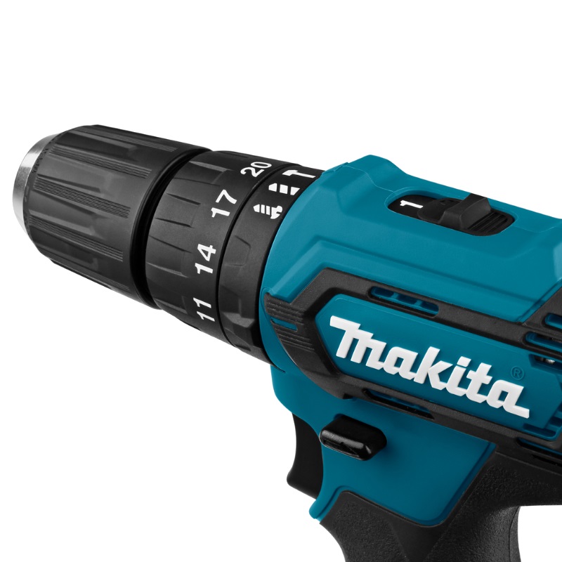 Аккумуляторная дрель-шуруповерт Makita DF333DYX14 (2xАКБ Li-ion 12 В, 1,5 Ач, ЗУ, кейс + набор бит D-31083)