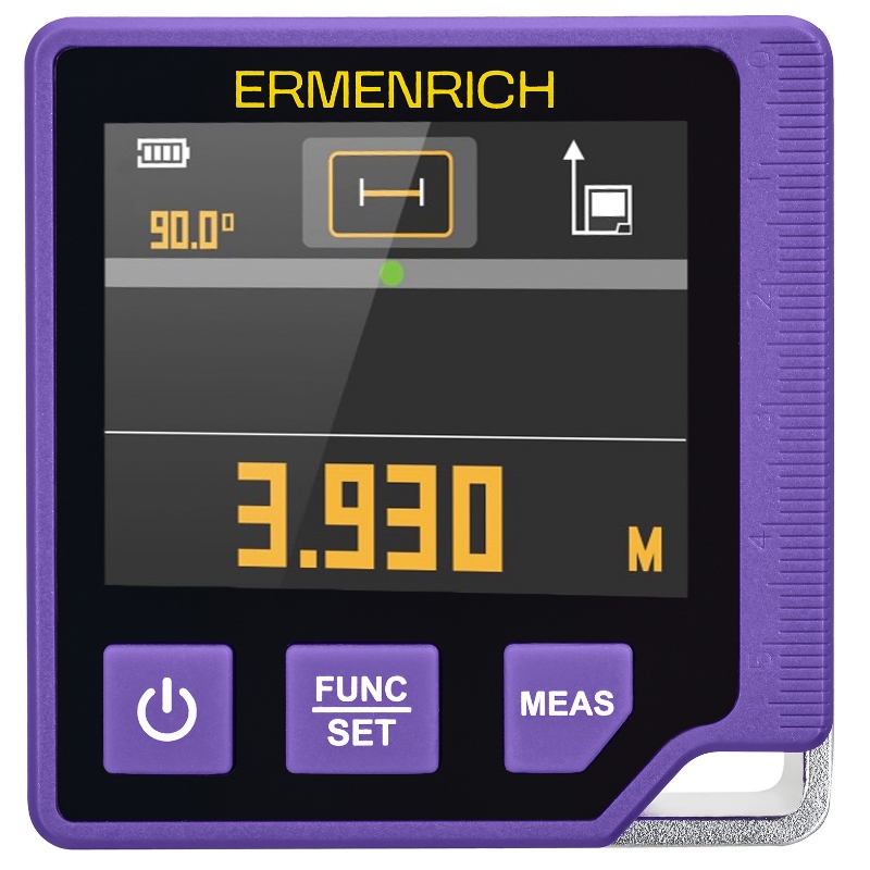 Уровень цифровой с лазерной рулеткой Ermenrich Verk LQ60 86260, "3 в 1" в Угличе