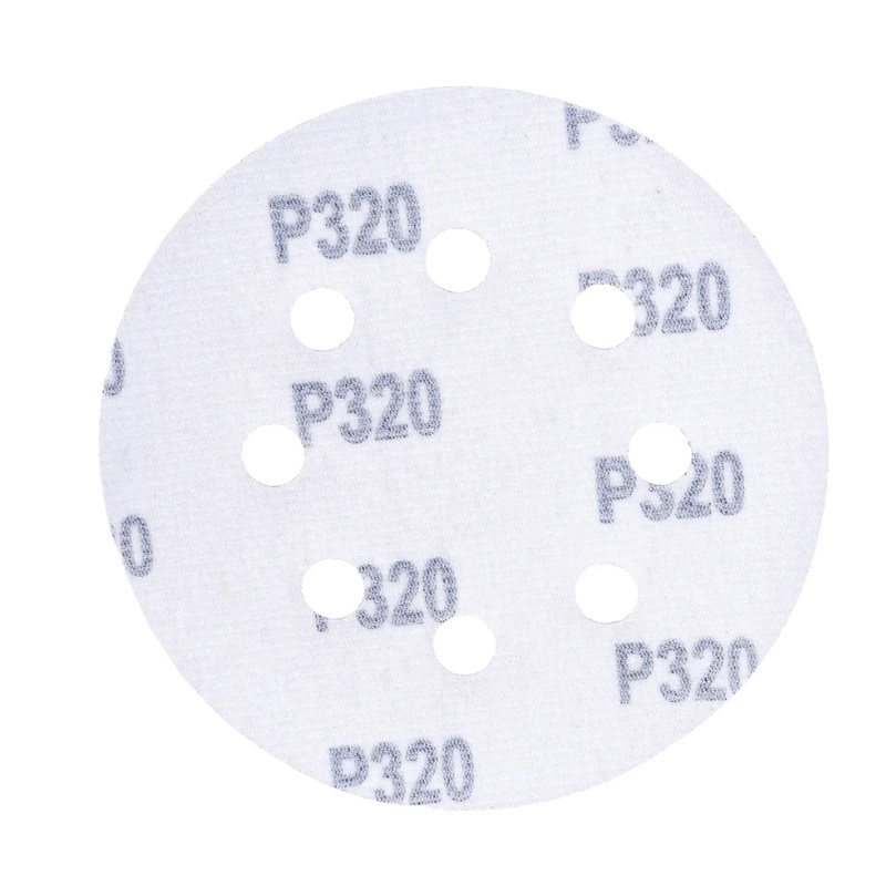 Шлифлист Gepard GP5001-320, 125мм, круг, Р320, для дерева, 8 отверстий, 5шт.