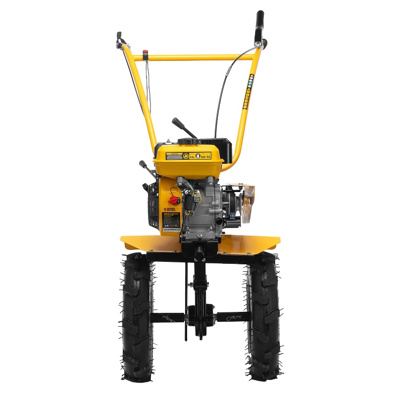Бензиновый мотоблок Denzel DPT-370S, 7 л.с., 3 вперед / 1 назад, редуктор шестерёнчато-цепной, 56443 в Костроме