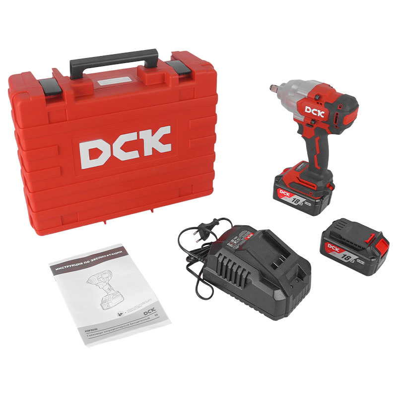 Гайковерт Dck KDPB698(TYPE FK), аккум ударный бесщеточный  18В, 1/2 ", 2*5А/ч. 698НМ в Кинешме