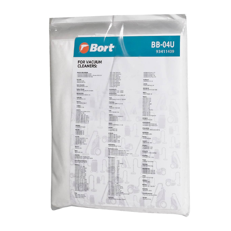 Комплект мешков пылесборных Bort BB-04U 93411409 для пылесосов BORT COMET, DELFIN, EINHELL, 5 шт в Иваново