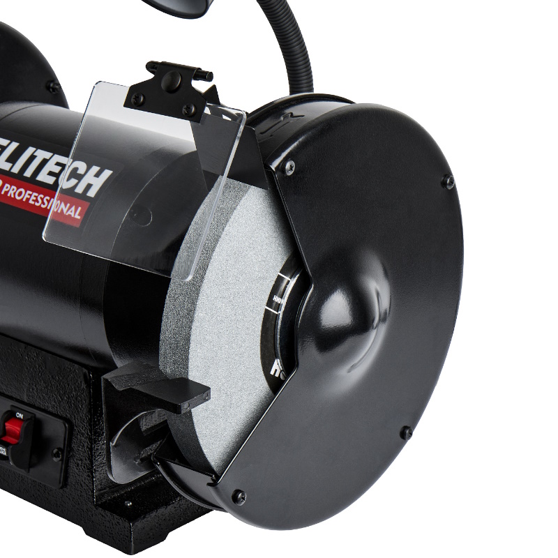 Станок заточный Elitech HD BG 9025L (E2013.012.00) 900Вт, 2980об/мин, шлиф.круг - 250х25х32мм, 37м/с, 32.5кг, лампа в Угличе