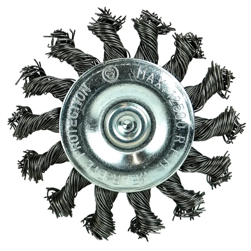 Кордщётка дисковая Berger BG1734 (витая оцинкованная сталь 0.5 мм, диаметр 75 мм, хвостовик 6 мм) в Муроме