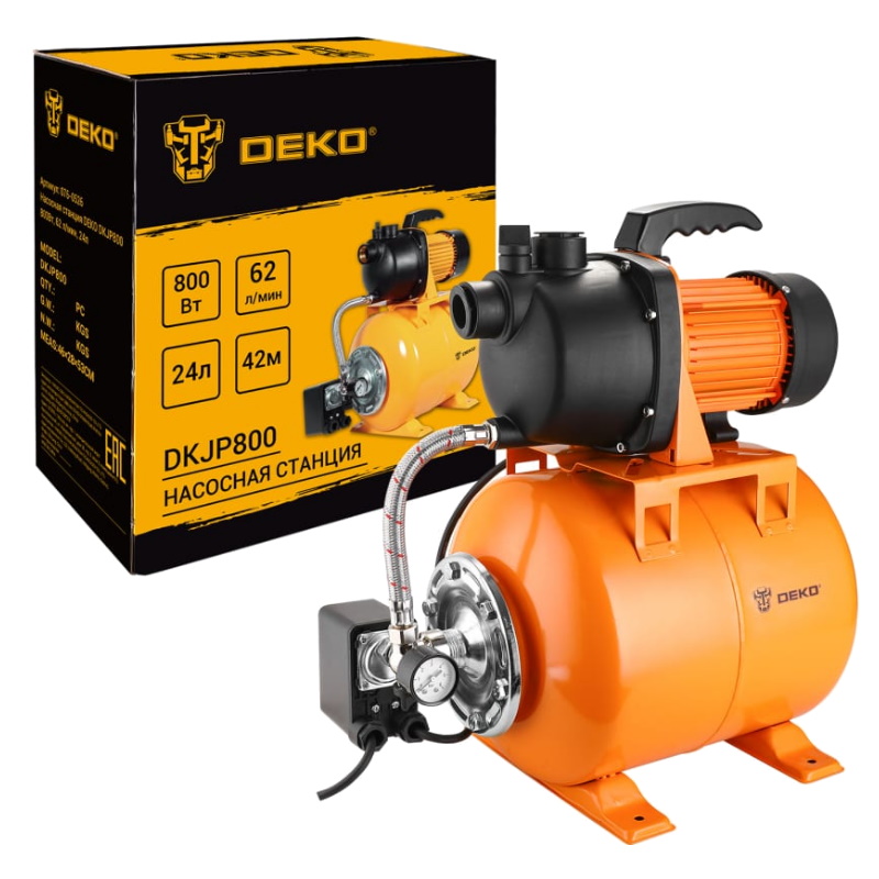 Насосная станция Deko DKJP800 076-0526, 800Вт, 62 л/мин, 24л в Твери