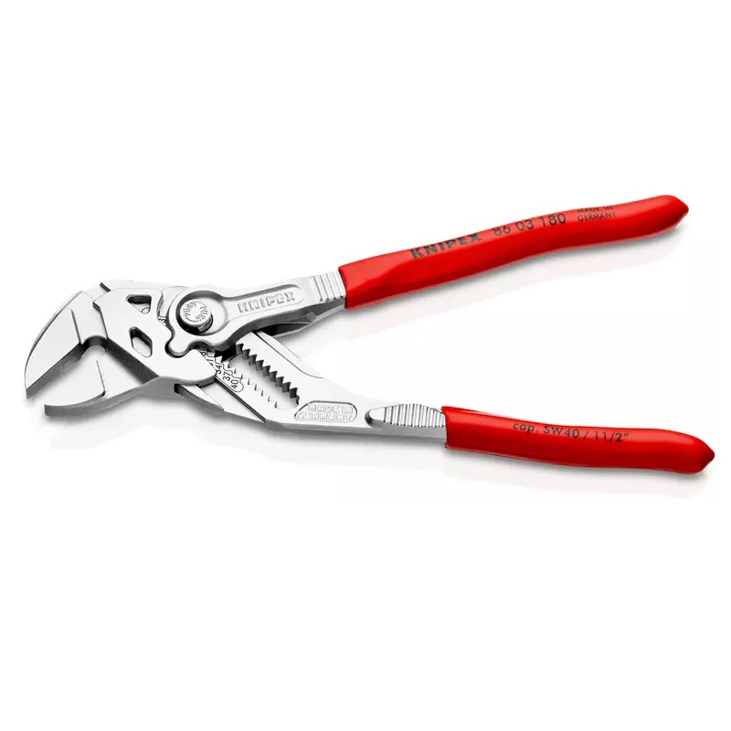 Клещи переставные-гаечный ключ Knipex KN-8603180SB, 40мм, хром, 1к ручки, держатель  в Вологде