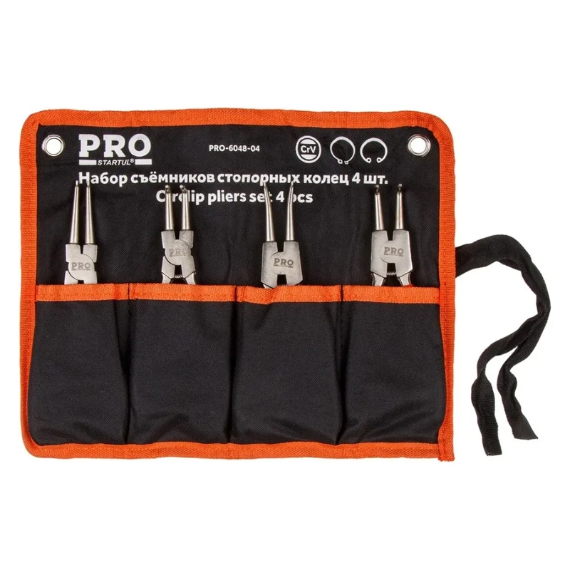 Набор съемников стопорных колец Pro Startul PRO-6048-04 (4шт. 180мм)