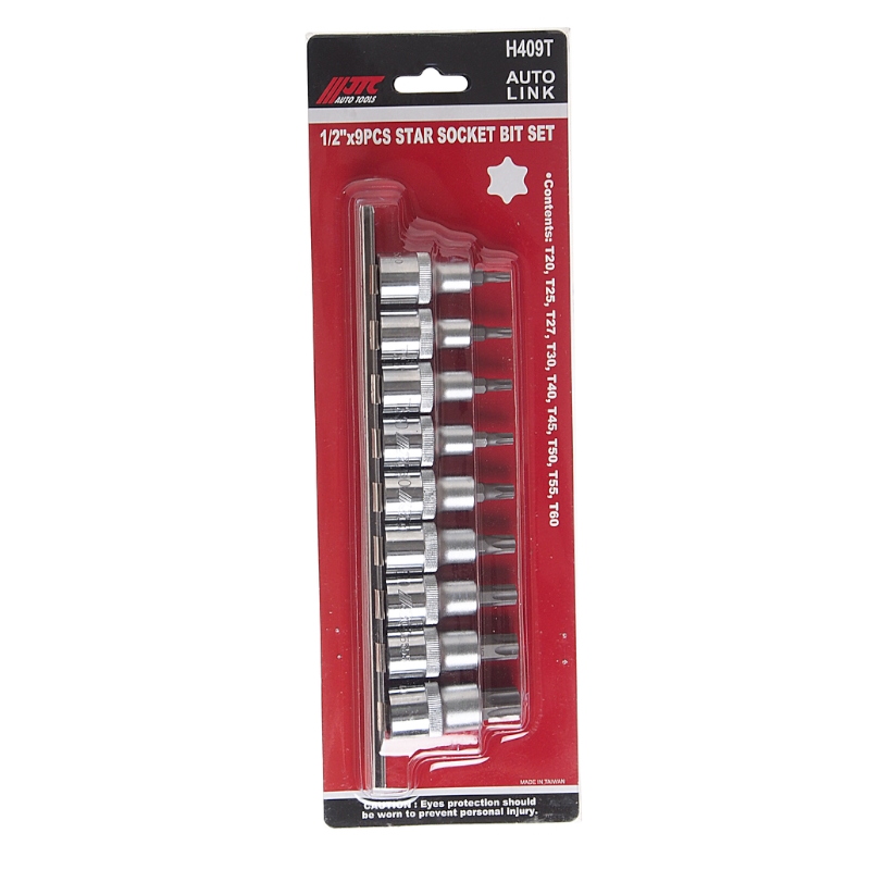 Набор насадок JTC TORX JTC-H409T, 1/2" T20-T60, 9 предметов  в Муроме