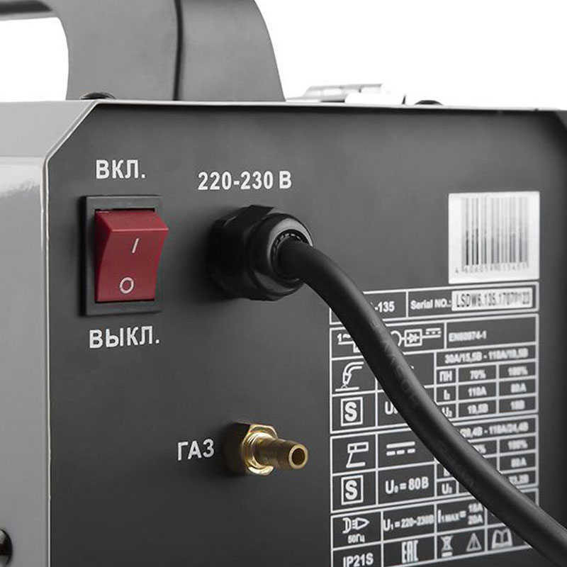 Сварочный полуавтомат Ресанта САИПА-135 инверторный 11кг 15А