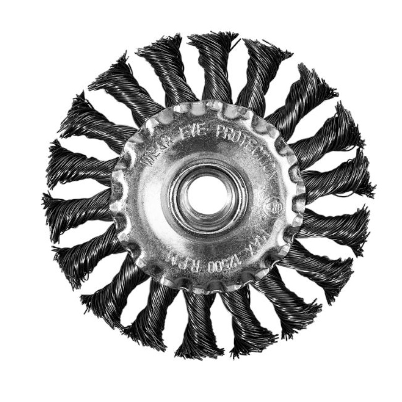 Щетка витая дисковая P.I.T. APLS12-S100, 100x0,5мм, M14 в Череповце