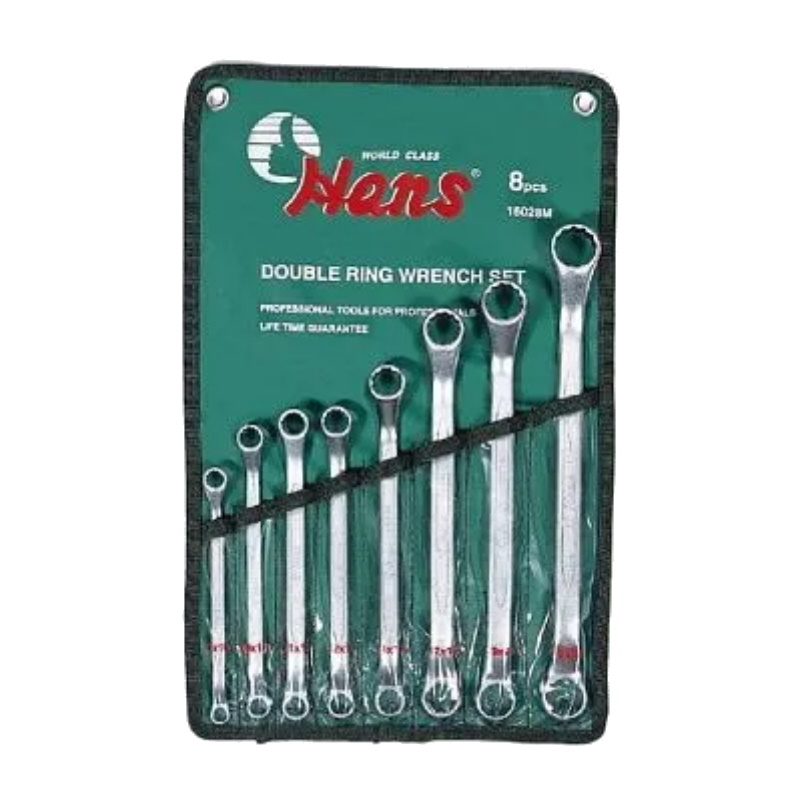 Набор накидных ключей Hans 16028M 45 градусов 8-24 мм 8 штук 6926₽