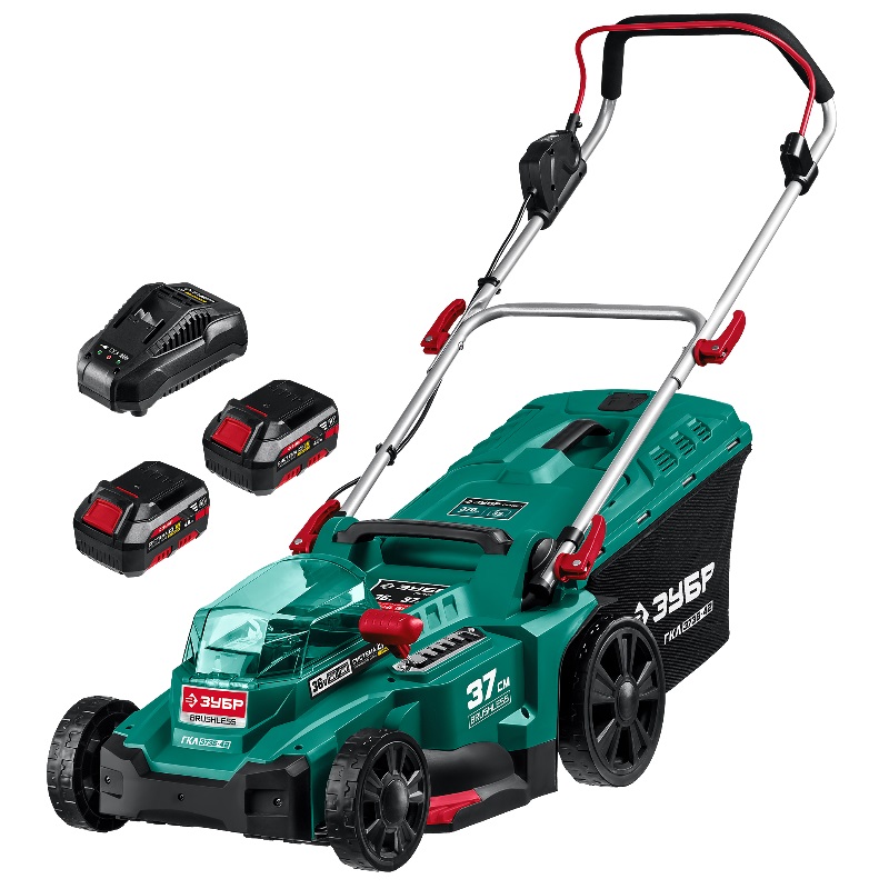 Бесщеточная газонокосилка Зубр ГКЛ-3736-42 С1-18 36 В 37 см 2х18 В АКБ 4 Ач 34920₽