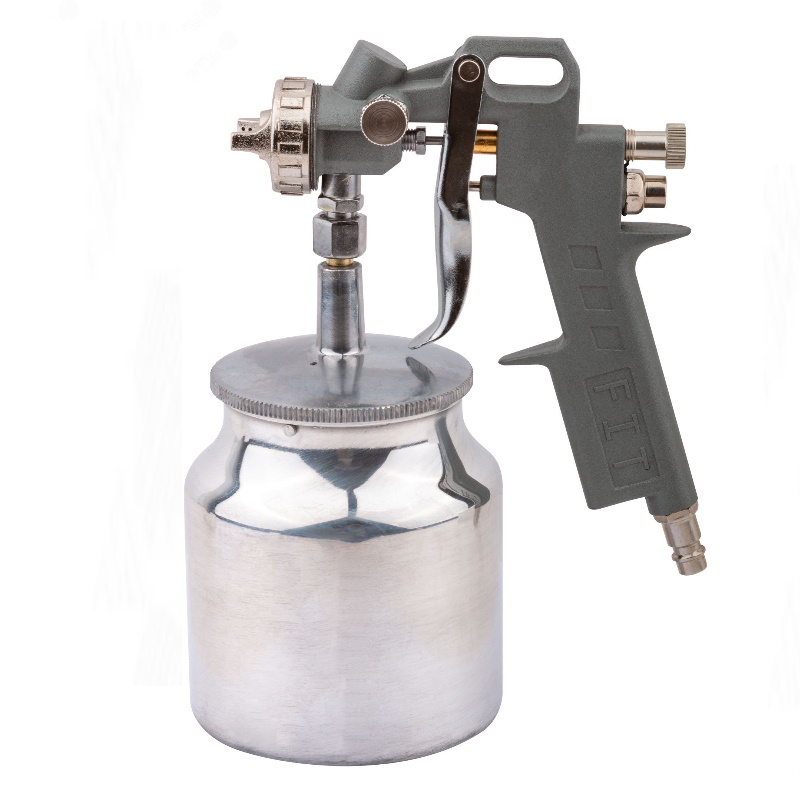 Краскопульт пневматический Fit 81002 алюминиевый нижний бачок 750 мл 15 мм 2405₽