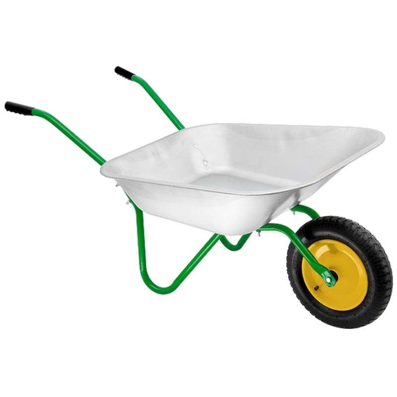 Тачка садовая 689845 65 л колеса 360 мм кузов 65 л грузоподъемность 90 кг вес 75 кг 2040₽