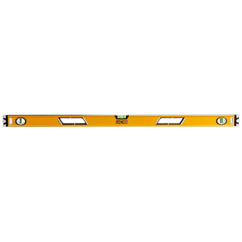 Уровень JCB JBL005 коробчатый (магнитный, 2 фрезерованные базовые поверхности, 3 ампулы, крашенный, с ручками, 0,5мм/м, 120см) в Твери
