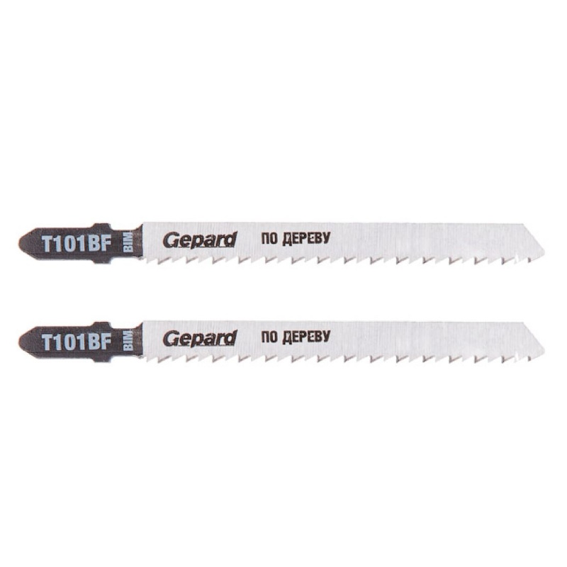 Пилка лобзика по дереву Gepard GP0625-15, T101BF (2 шт.) в Туле