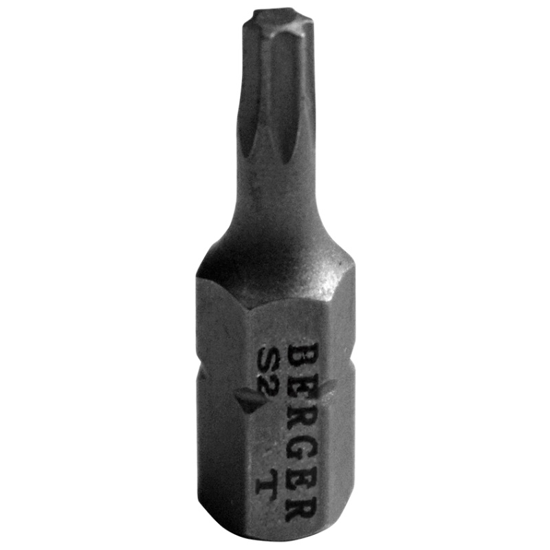 Биты Berger BG2387, магнитные, Torx8, 25 мм, 2 шт., S2 в Твери