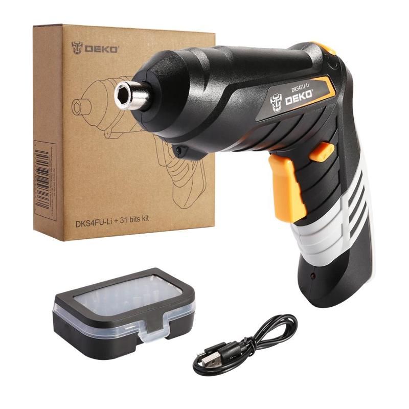 Аккумуляторная отвертка Deko DKS4FU-Li 063-4151 фонарь 1330₽