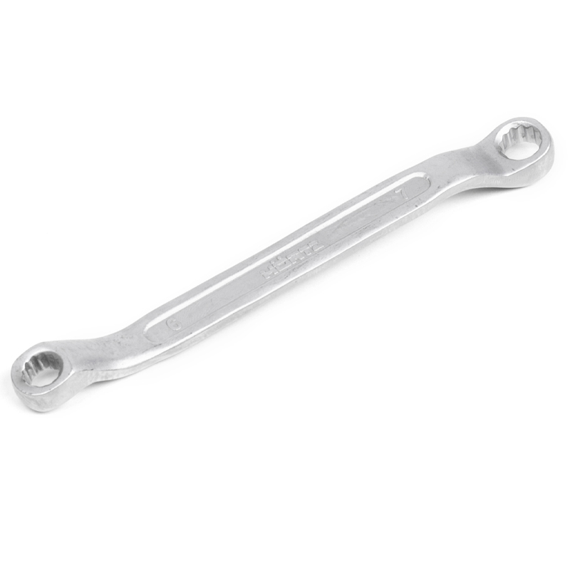 Ключ накидной двусторонний Hortz 102165 6х7 мм хромирование 90₽