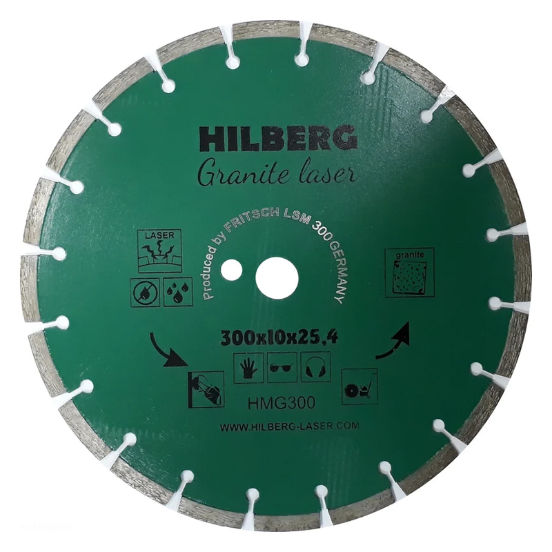 Диск алмазный отрезной Hilberg Гранит Лазер HMG300 300х254х10 6564₽