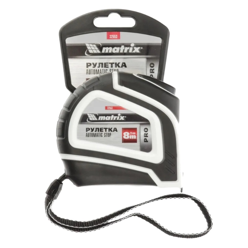 Рулетка Matrix Autostop 32553, 8 м х 25 мм в Кинешме