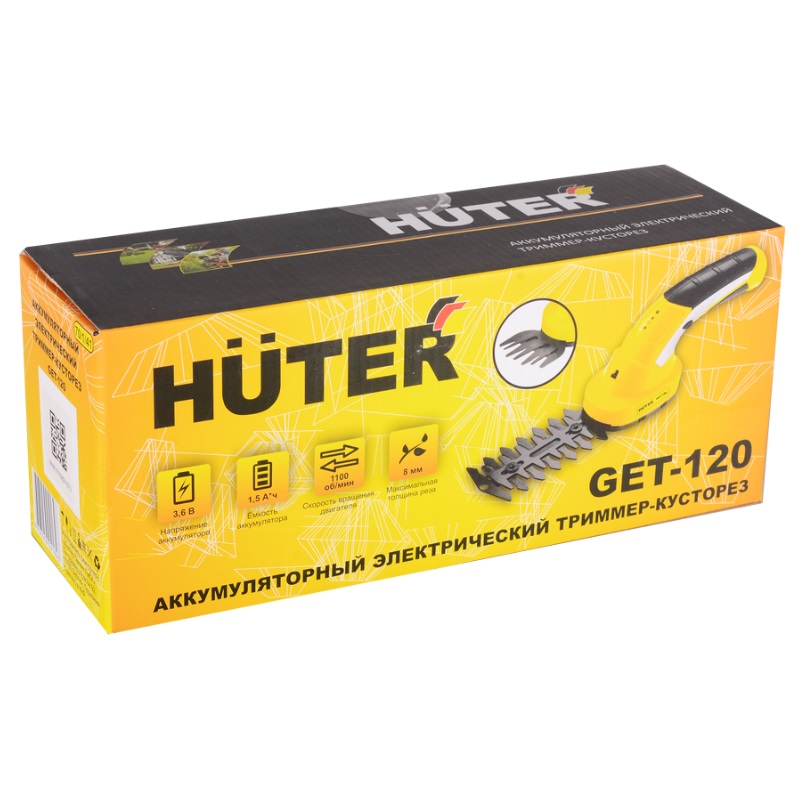 Аккумуляторный электрический триммер-кусторез Huter GET-120 70/1/41, 4606059041696 в Кинешме