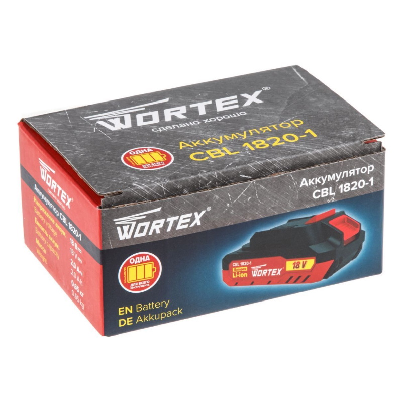 Аккумулятор Wortex CBL 1820-1 0329193, 18.0 В, 2.0 А*ч, Li-Ion ALL1 