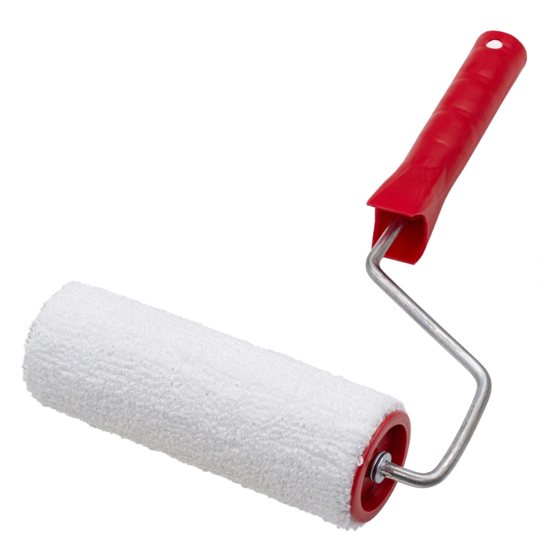 Малярный валик РемоКолор 04-2-304 с рукояткой Велюр ось 6мм D48мм 150мм 68₽