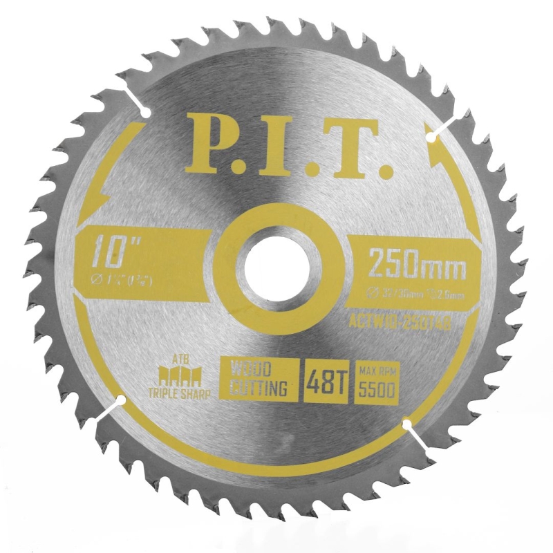 Диск пильный по дереву P.I.T. ACTW10-250T48 (250x32/30x2,6 мм 48T) в Кинешме