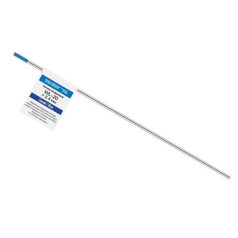 Электрод вольфрамовый синий Solaris WM-4512 WL-20 Ф 24 мм 1 шт 248₽