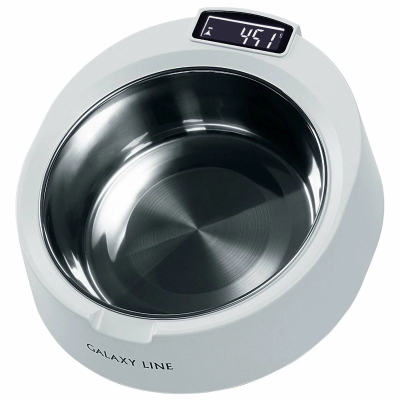 Весы электронные Galaxy Line GL 2890 4610092011288, с чашей, белый, металл, ЖК-дисплей в Череповце