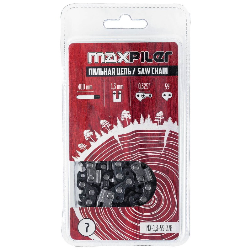 Цепь пильная Maxpiler MX-1,3-59-3/8, в блистере