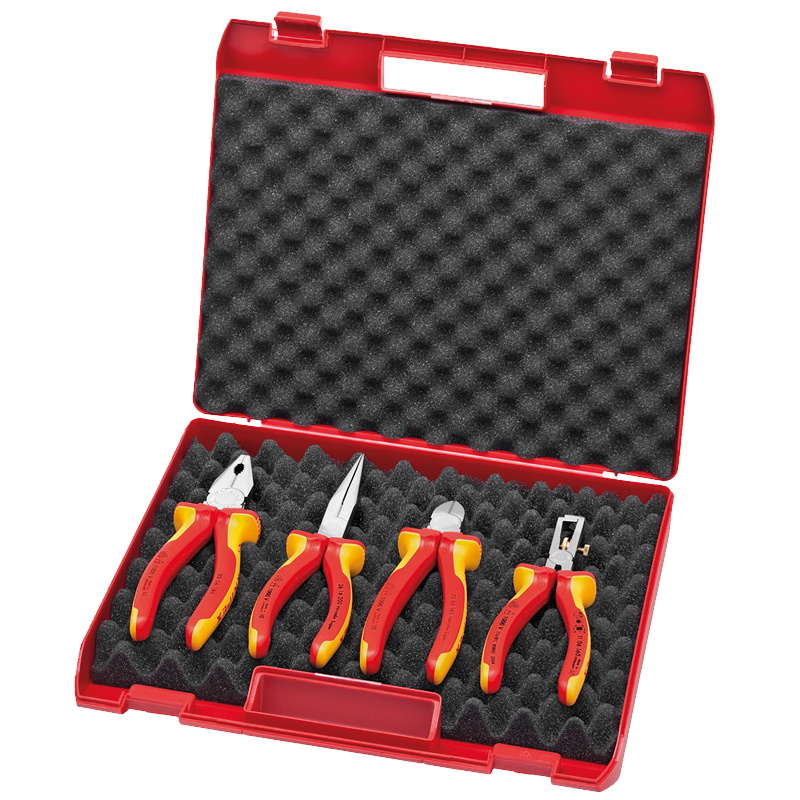 Набор диэлектрического инструмента Knipex KN-002015, в пластиковом кейсе, 4 предмета в Череповце